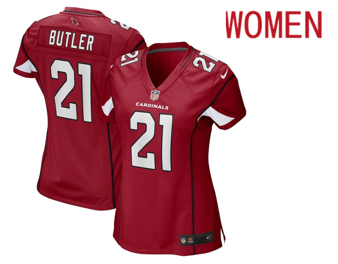 Women Arizona Cardinals #21 Malcolm Butler Nike Red Game NFL Jersey->women nfl jersey->Women Jersey